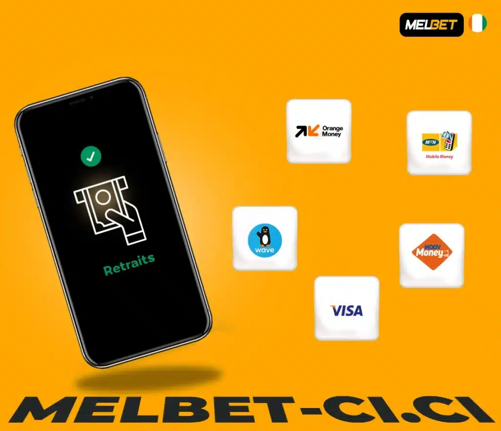 méthodes de retrait disponibles sur Melbet app mobile