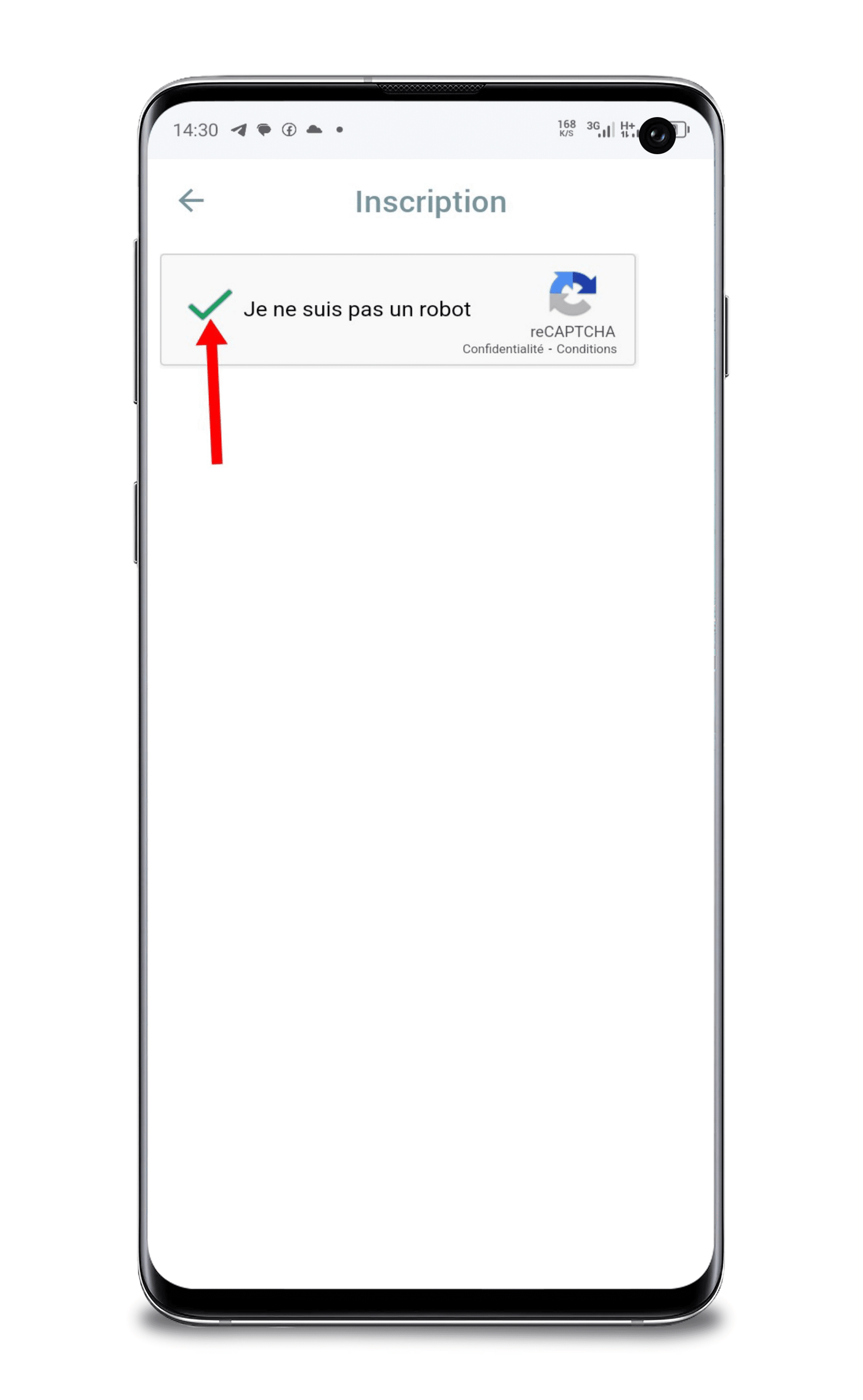 cocher je ne suis pas un robot