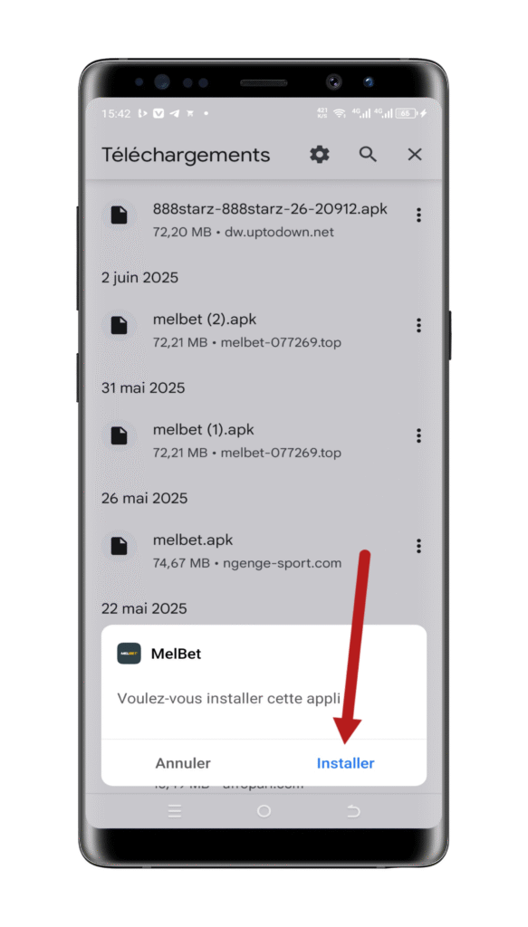installer MelBet app mobile