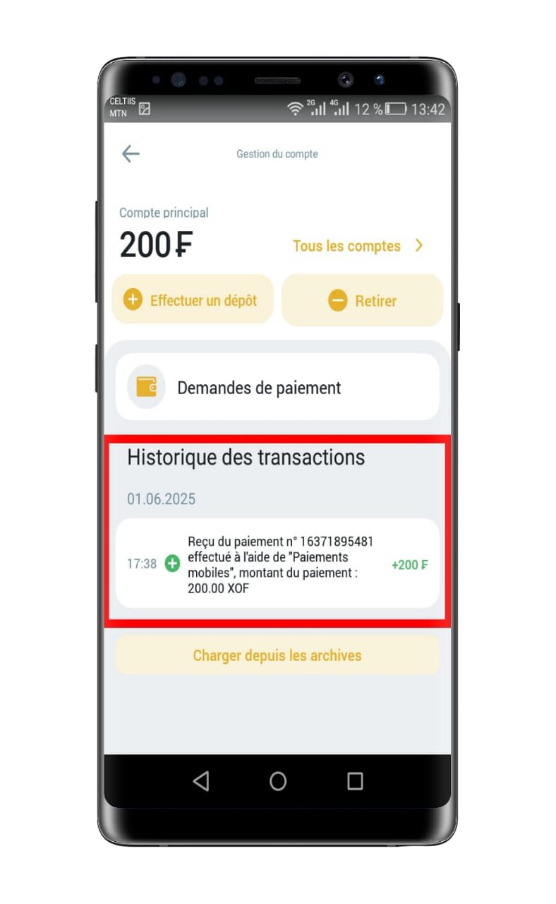 vérifier le statut de son retrait
